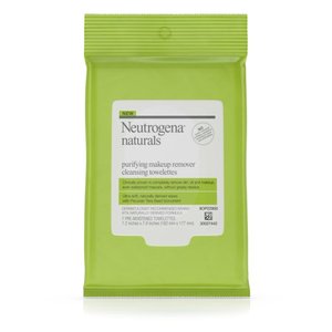 lot 87681 image: Lot of 5 Neutrogena Naturals Purifying Makeup Remover Cleansing Wipes, 7 ct.