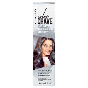lot 87692 image: Clairol Color Crave Hair Makeup Platinum (White) 1.52 fl oz