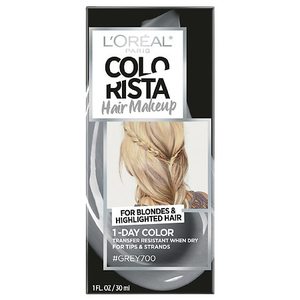 lot 87711 image: LOreal Paris Colorista Semi-Permanent Hair Makeup - Gray - 1 fl oz