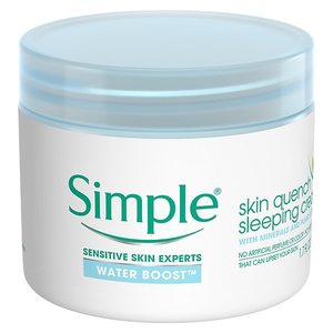 lot 87715 image: Unscented Simple Water Boost Sleeping Cream - 1.7oz