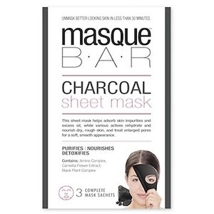 lot 87717 image: Masque Bar Charcoal Sheet Mask Charcoal - 3 EA