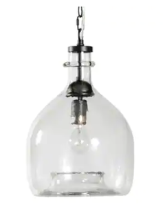 lot 4276 image: ALDEN DECOR SMALL GRETA CLEAR PENDANT