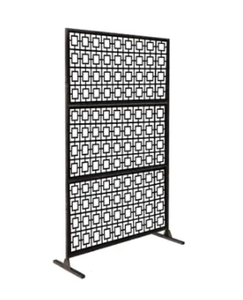 lot 4298 image: FREE STANDING LASER CUT METAL SCREEN