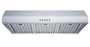 lot 4317 image: Winflo 30 480 CFM Convertible Stainless Steel Under Cabinet Range Hood- Retail$209.90