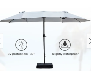 lot 4325 image: AMARANTOS RECTANGULAR PATIO UMBRELLA