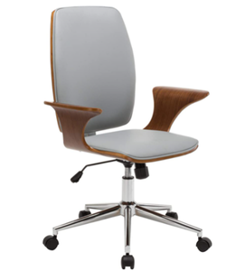 lot 4334 image: Porthos Home Lennon Office Chair Grey