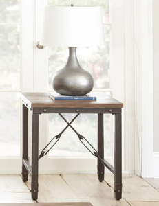 lot 4337 image: Carbon Loft Gatling Industrial End Table