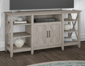 lot 4367 image: The Gray Barn Tall TV Stand for 65 Inch TV- Retail$265.99
