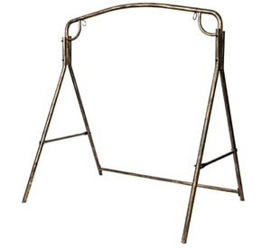 lot 4369 image: Outdoor Garden Iron Art Swing Frame Bronze- Retail$116.38