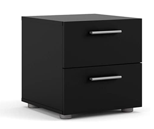 lot 4278 image: TVILUM PORCH ZOE 1 DRAWER BLACK NIGHTSTAND