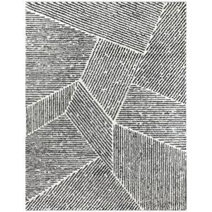 lot 4461 image: BALTA Larsen Charcoal Grey 8 ft. x 10 ft. Modern Stripe Area Rug