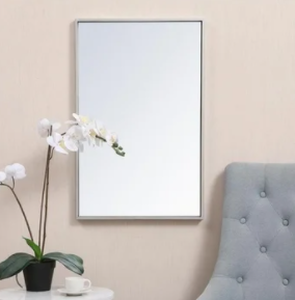 lot 4411 image: Carson Carrington Salsnas Metal Frame Rectangular Mirror- Retail$138.49