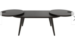 lot 4418 image: Carson Carrington Shorewood Modern Oval Expandable Wood Cocktail Table- Retail$115.49