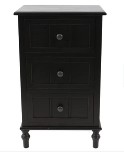 lot 4424 image: Black Grove Hoxie Three Drawer Accent