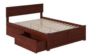 lot 4475 image: Orlando Full Traditional Bed Walnut Urban bed frame