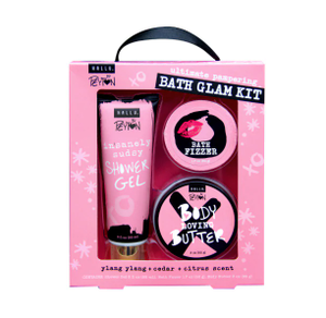 lot 50788 image: HALLU BY PEYTON ULTIMATE PAMPERING BATH GLAM KIT