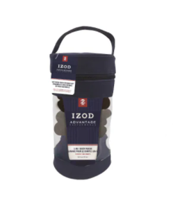 lot 50886 image: IZOD ADVANTAGE 5PC MESH BATH SPONGE SET