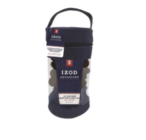lot 50767 image: IZOD ADVANTAGE 5PC MESH BATH SPONGE SET