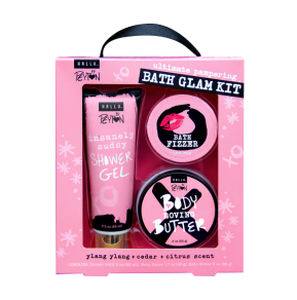 lot 87614 image: HALLU BY PEYTON ULTIMATE PAMPERING BATH GLAM KIT