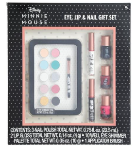 lot 50955 image: DISNEY MINNIE MOUSE EYE, LIP & NAIL GIFT SET