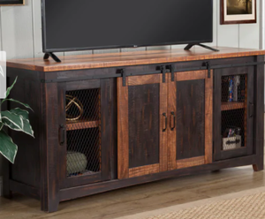lot 4436 image: Martin Svensson Home Santa Fe 65-inch Pine TV Stand - 65 inches in width- Retail$531.99