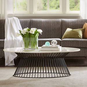 lot 14847 image: Madison Park Keaton BlackWhite Coffee Table- Retail$428.99