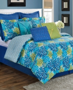 lot 14874 image: Fiesta Calypso Garden 3-Piece Twin Comforter Set Bedding