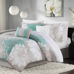 lot 14875 image: Home Essence Jane Cotton Sateen Comforter Printed Bedding Set