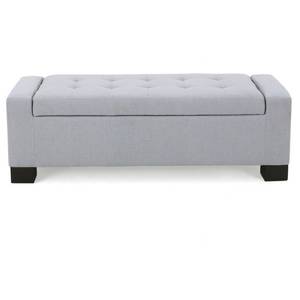 lot 14876 image: Lawton Fabric Storage Ottoman Bench by Christopher Knight Home- Retail$177.99
