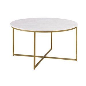 lot 14883 image: Silver Orchid Helbling 36-inch Round Coffee Table- Retail$141.99