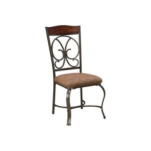 lot 14918 image: Glambrey Dining Room Chair - Set of 4 - Brown - Retail$314.99 as is
