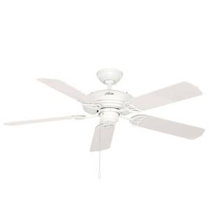 lot 14955 image: Hunter Fan Sea Air 52 White Outdoor, Wet-Rated, Pull Chain- Retail$179.99