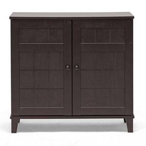 lot 14968 image: Baxton Studio Glidden Dark Brown Wood Multi-use Cabinet- Retail$101.98 brown
