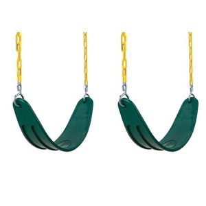 lot 14984 image: Swing-N-Slide Extreme-Duty Swing Seats with Chains - Green (2-Pack) - 26 L x 6 W x .5 Thick - 26 L x 6 W x .5 Thick