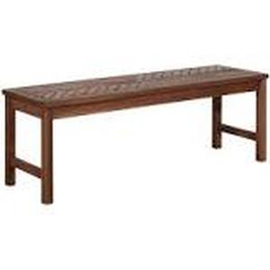 lot 14863 image: Surfside 53-inch Acacia Outdoor Bench - Brown by Havenside Home- Retail$109.99