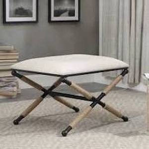 lot 14872 image: Ella Campaign Accent Stool - Retail$135.00
