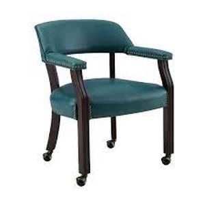 lot 14910 image: Gracewood Hollow Broker Captains Chair- Retail$116.99 navy blue