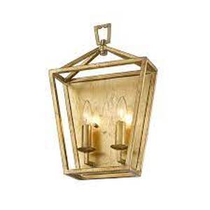 lot 14913 image: Carson Carrington Tarfala Traditional Gold Wall Sconce Light Fixture- Retail$91.99