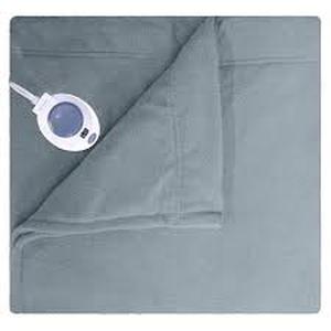 lot 14967 image: Micro Fleece Electric Blanket Gray (King) - SoftHeat