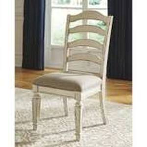 lot 14969 image: The Gray Barn Nettle Bank Chipped White Dining Room Chair (Set of 2)- Retail$206.99