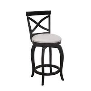 lot 14970 image: The Gray Barn Portree Black Swivel Stool 1only Retail$177.99 black and fog