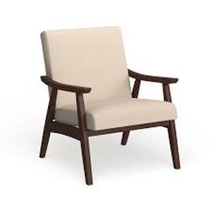 lot 14972 image: Carson Carrington Karkkila Mid-century Accent Chair- Retail$397.49 beige