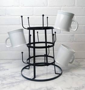 lot 1663 image: Black Vintage Mug Stand