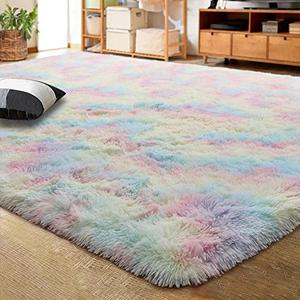 Gorilla Grip  Faux-Chinchilla Area Rug - Small Sizes