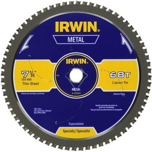 lot 1042 image: Irwin Industrial Tools 7-14-Inch 68-Tooth Metal Cutting Circular Saw Blade