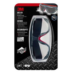 lot 1050 image: 3M Scotchgard Protector GrayRed Anti-Fog Goggles with Clear Lens