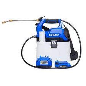 lot 1005 image: KOBALT 2 gallon cordless chemical sprayer kit
