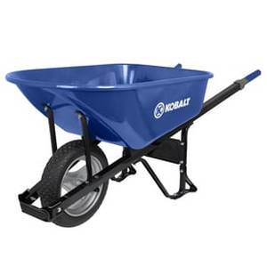 lot 1079 image: Kobalt 6-cu ft Steel Wheelbarrow