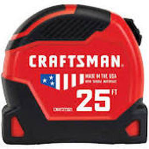 lot 1062 image: craftsman 25ft tape measure