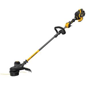 lot 2726 image: DEWALT 15 in. 60V MAX Lithium-Ion Cordless FLEXVOLT Brushless String Grass Trimmer with (1) 3.0Ah Battery and Charger Included